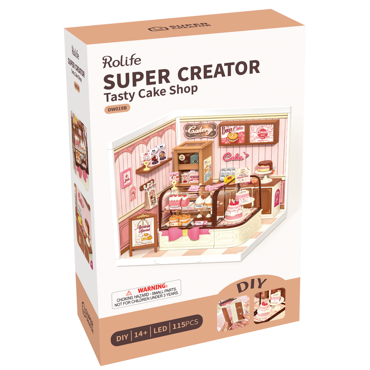 Tasty Cake Shop DIY Miniature House Kit | Robotime