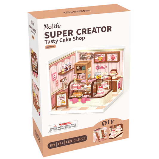 Tasty Cake Shop DIY Miniature House Kit | Robotime