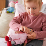 Snug Up Rumbi soft doll detail by HABA USA