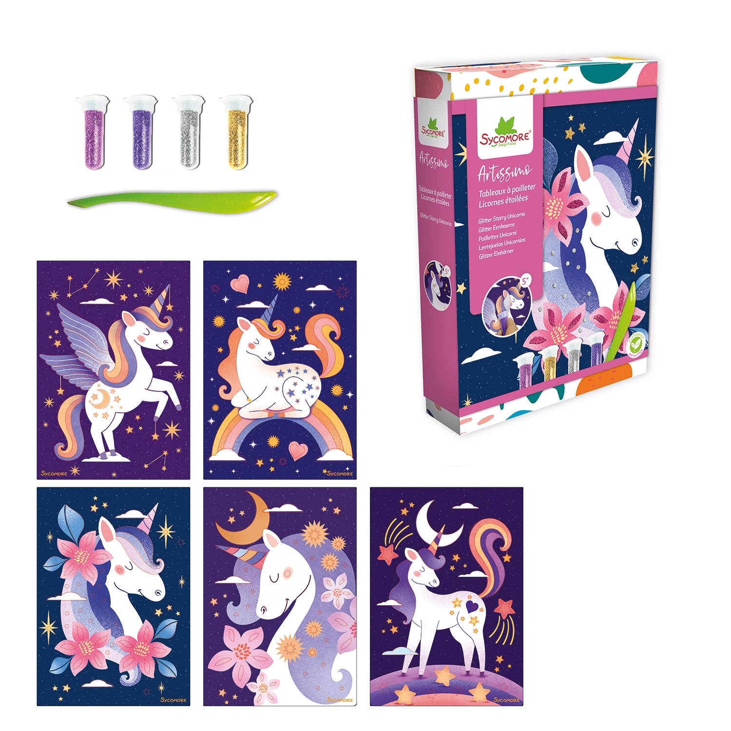 Unicorn Glitter Art Kit | Sycomore