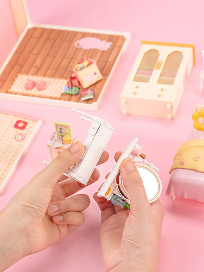 Lovely Pink Bedroom DIY Miniature House Kit | Robotime