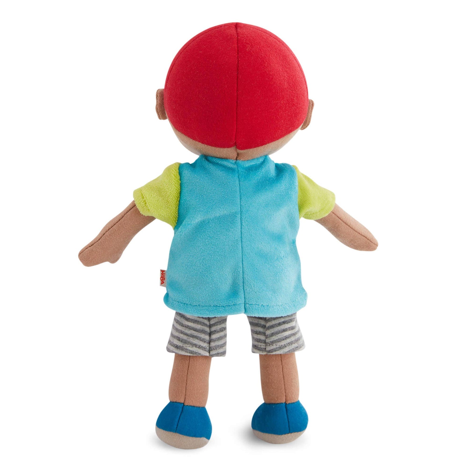 Snug Up Gabriel soft doll side view by HABA USA