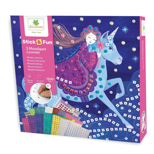 Mosaic Unicoorns Sticker Fun Art Kit | Sycamore