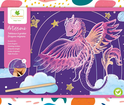 Scratch Art Drawing Kit- Unicorns| Sycomore Artissimo
