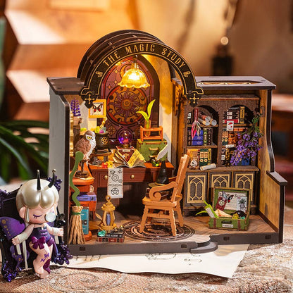 The Magic Study DIY Miniature House Kit | Robotime