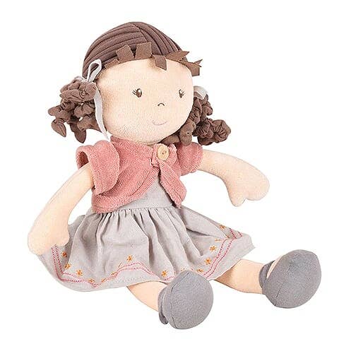 Rose organic doll brown hair by Tikiri Toys