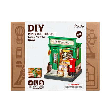 Century Post Office DIY Miniature Kit | Robotime