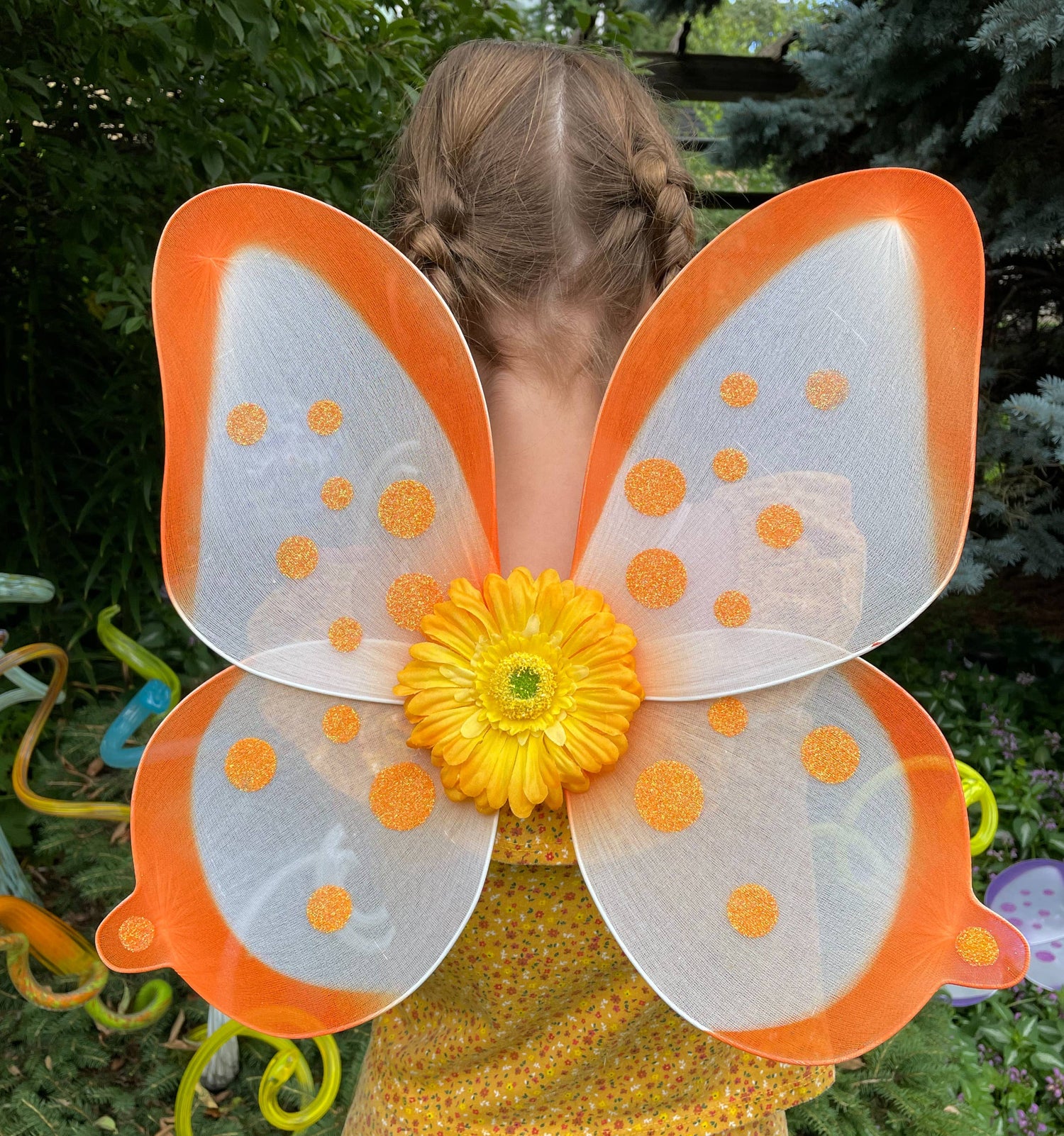 Fairy Wings for Kids and Adults - Daisy Dots: Sherbet 21" | Fairy Finery Inc