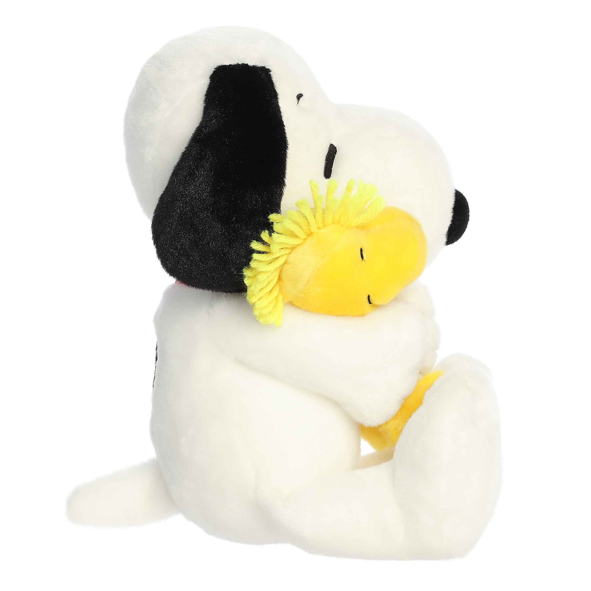 Big Hug Snoopy and Woodstock plush side view 12" by Aurora World