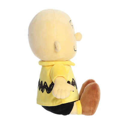 Charlie Brown plush doll side view by Aurora World