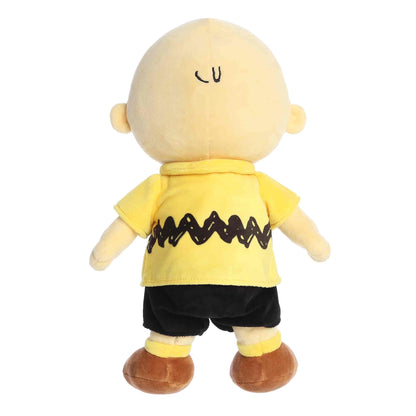 Charlie Brown plush doll standing back view by Aurora World