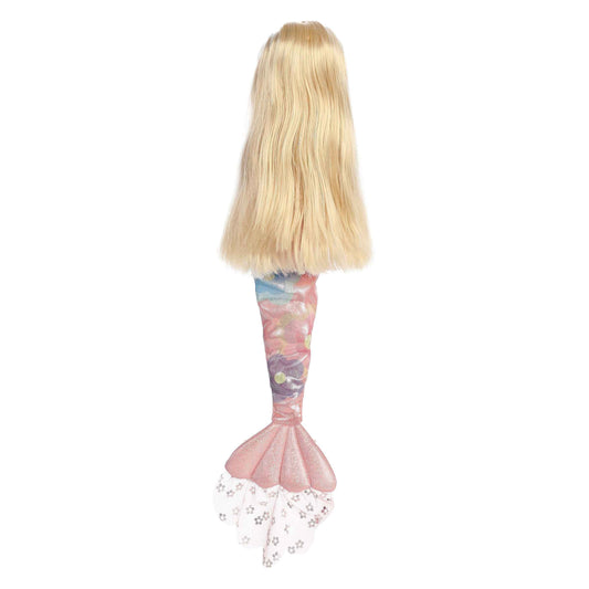 Floral Sparkles Daisy mermaid doll back view 18" by Aurora World