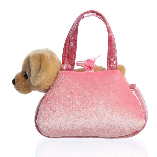 Peek-a-Boo Lab puppy in purse 7" by Aurora World