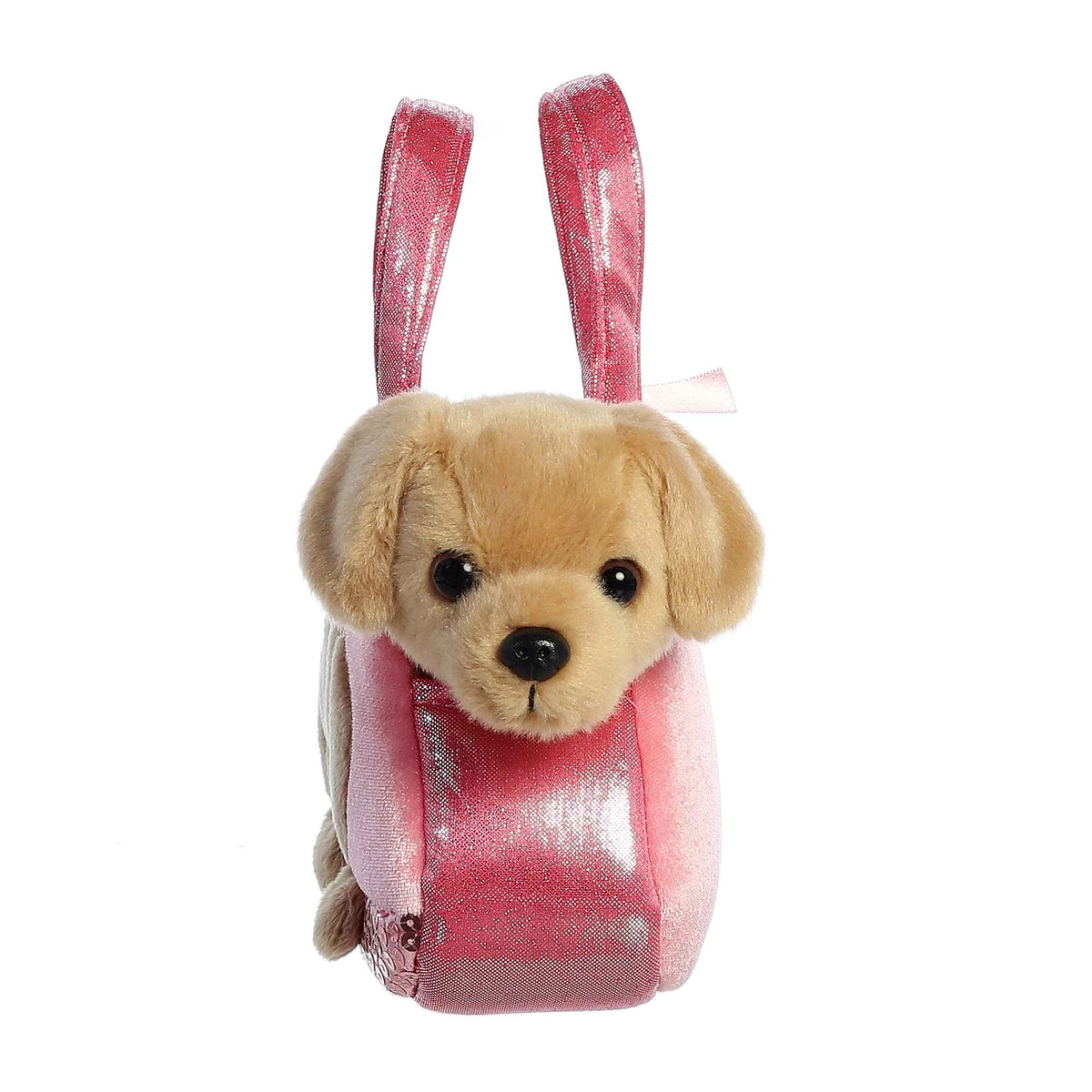 Peek-a-Boo Lab puppy face close-up 7" by Aurora World