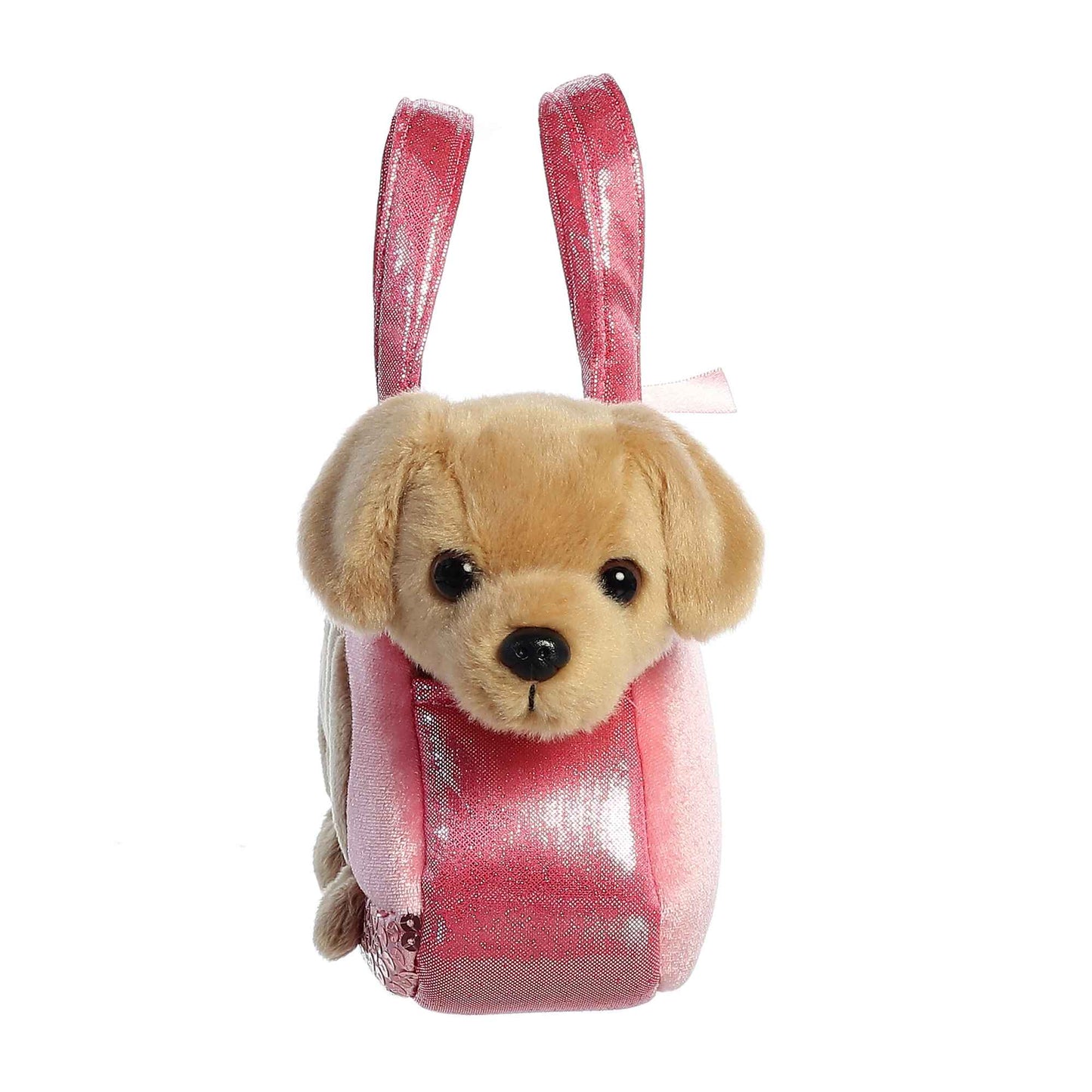 Peek-a-Boo Lab puppy face close-up 7" by Aurora World