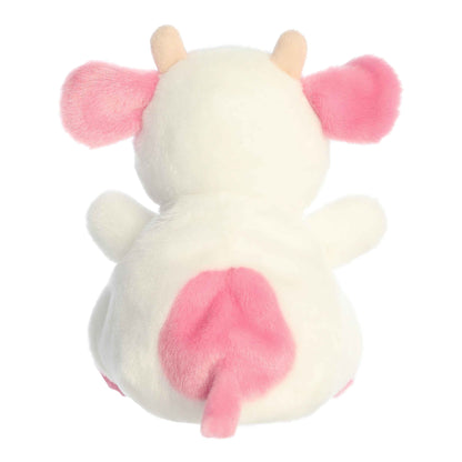 Belle strawberry cow plush 8" back view by Aurora World
