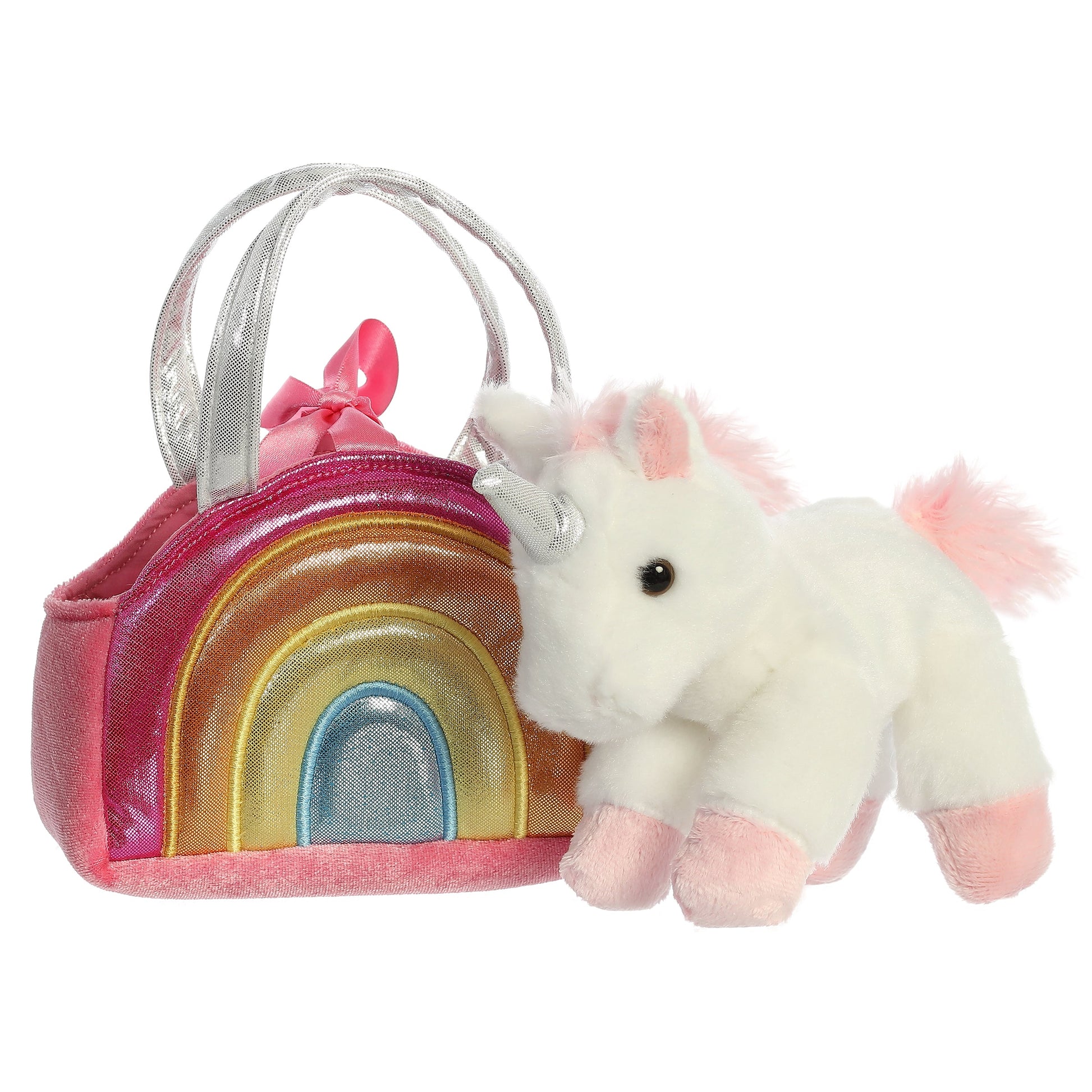 Over the Rainbow unicorn in purse by Aurora World