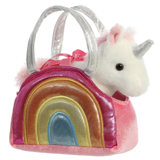 Over the Rainbow unicorn purse side view by Aurora World