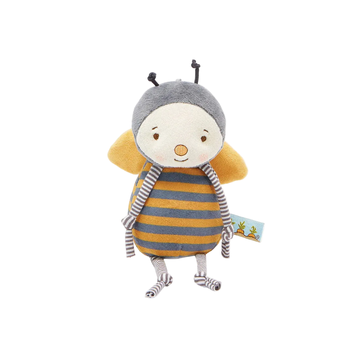 Buzzbee plush toy 5" blue by Bunnies by the Bay