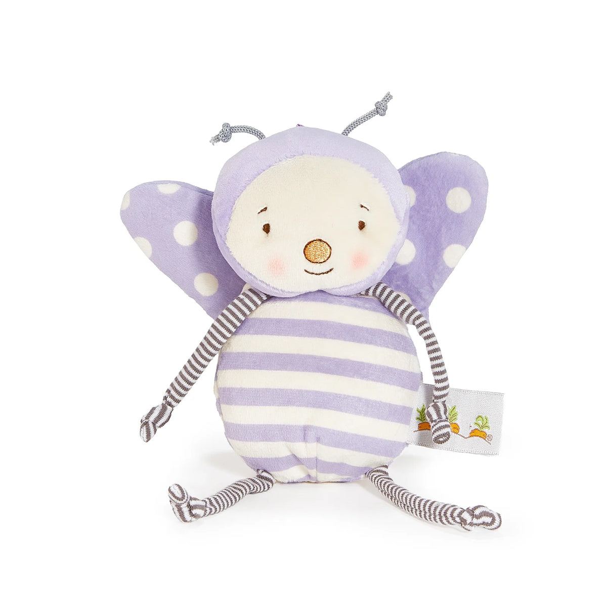 Flutterbye butterfly plush 5" purple by Bunnies by the Bay