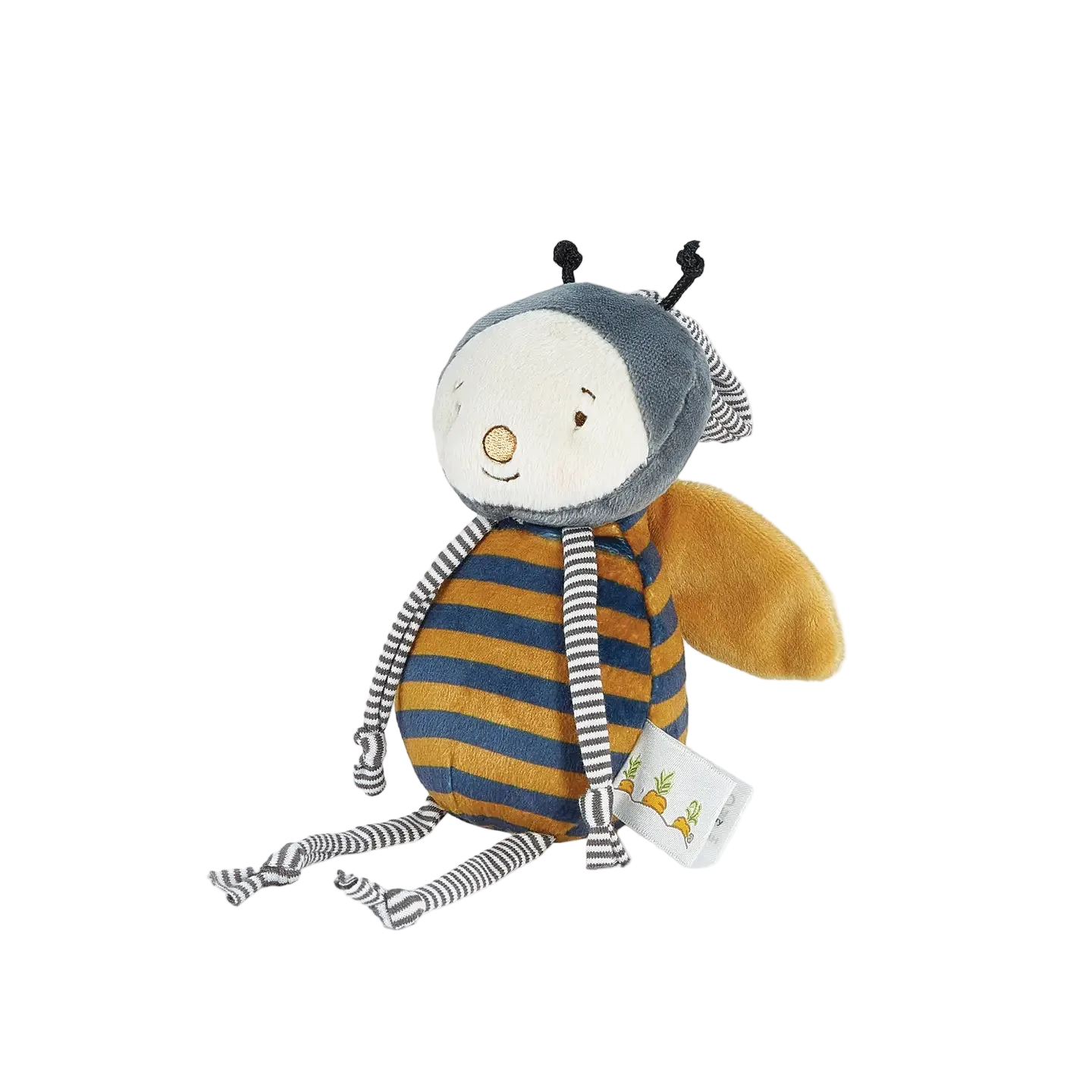 Buzzbee plush side view by Bunnies by the Bay
