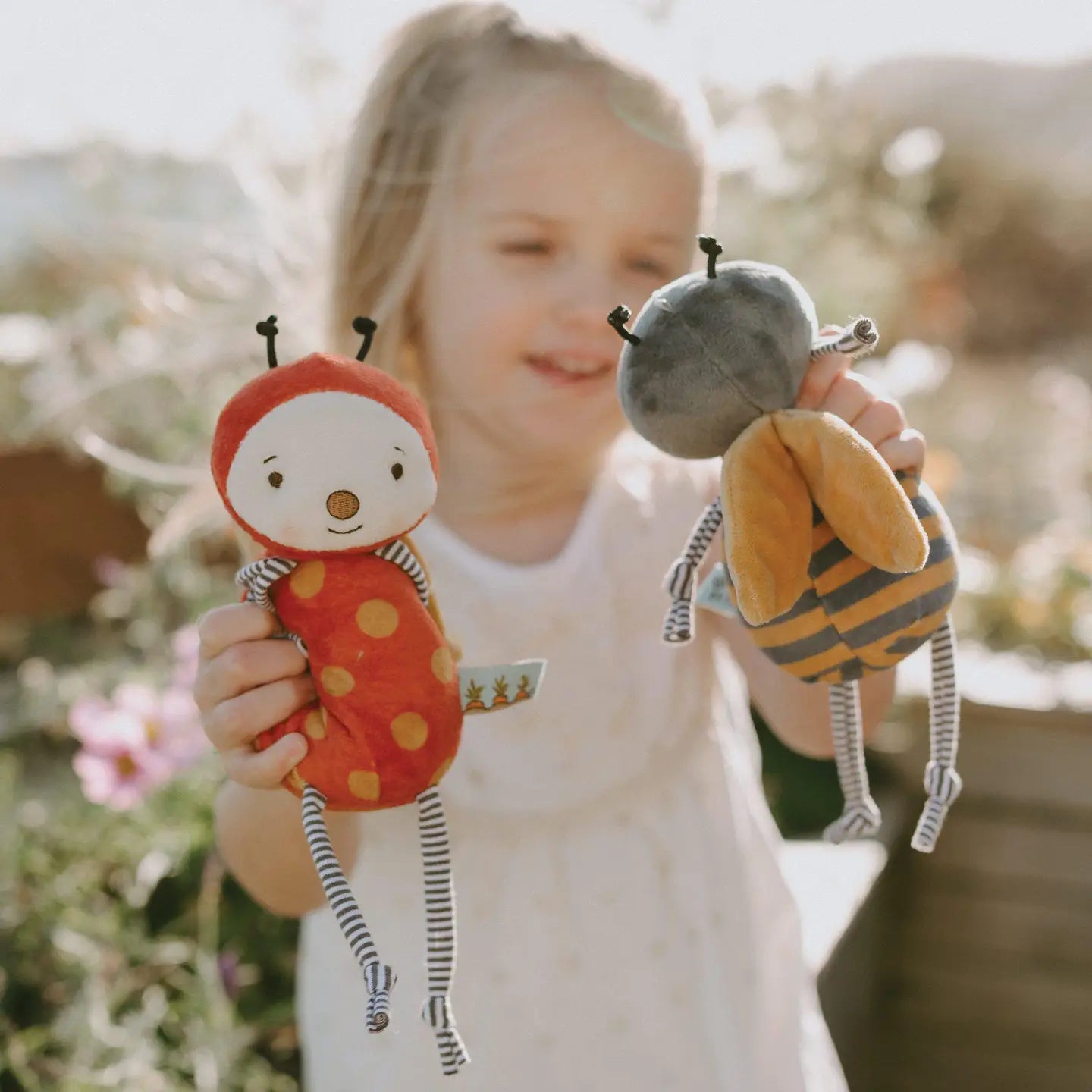 Girlbug and Buzzbee with child by Bunnies by the Bay