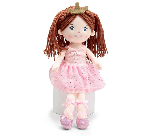 Ballerina doll with pink tutu brunette by Burton and BURTON