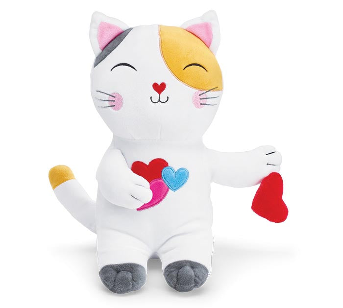 Valentine kitty cat plush