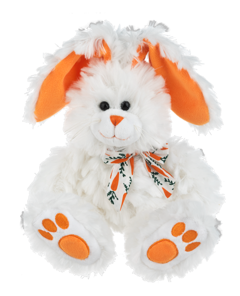 Carrot Crunch bunny plush 11" white by GANZ