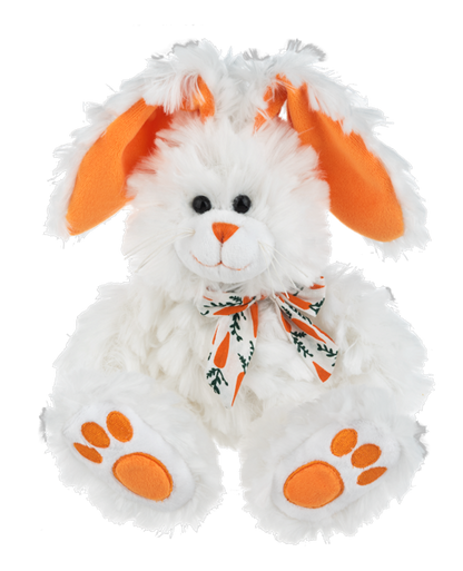 Carrot Crunch Bunny Plush- 2 colors- 11"