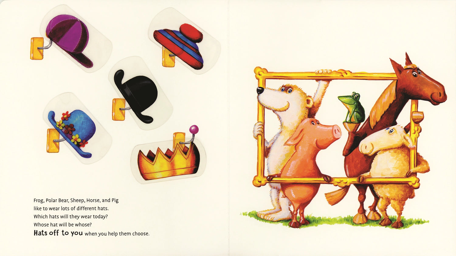 Hats Off! Children's Interactive Board Book | EDC Publishing
