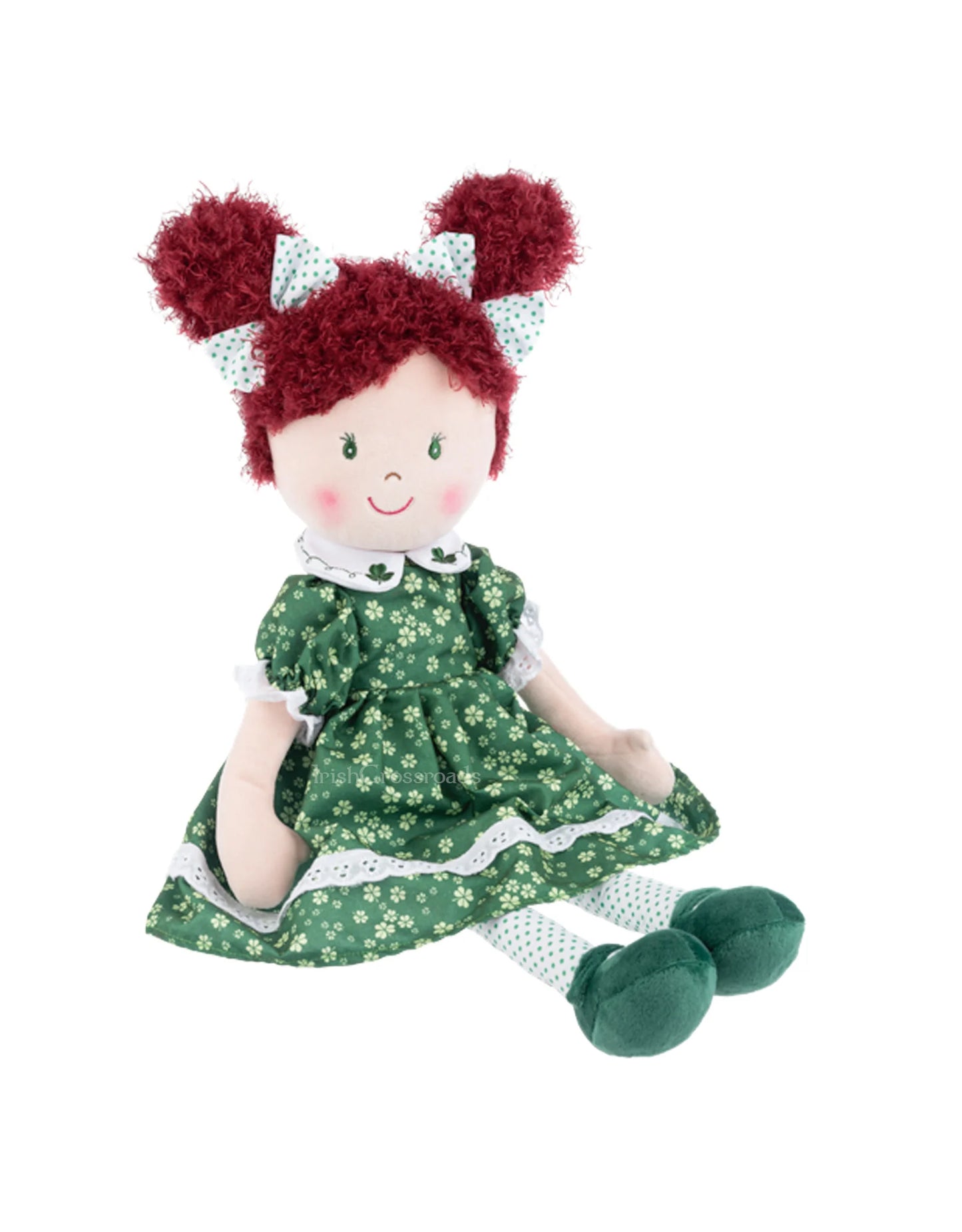 Shamrock rag doll Siobhan sitting by GANZ