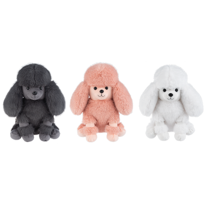 Pom Pom poodles 10" three colors by GANZ