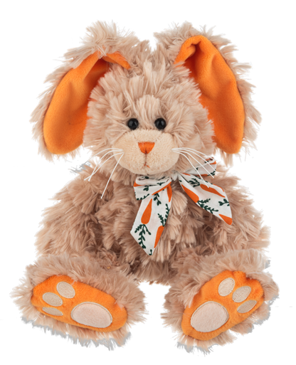 Carrot Crunch Bunny Plush- 2 colors- 11"