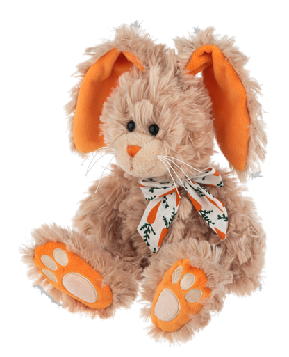 Carrot Crunch Bunny Plush- 2 colors- 11"
