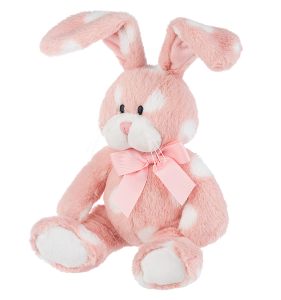 Dotty Delights pink bunny side view by GANZ