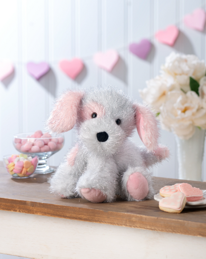 Glimmer Dream puppy plush styled by GANZ