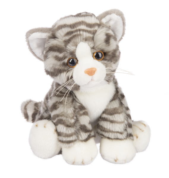Heritage Collection grey tabby cat plush by GANZ
