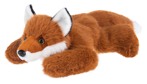 Hugs and Snugs fox plush 12" side view by GANZ