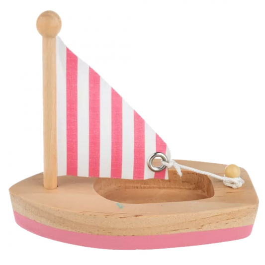 L'il Wooden Sailboats Décor or Toy 3.5"  (4 colors)| Baby GANZ
