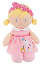 Lilly baby doll blonde pink dress 12.5" by GANZ