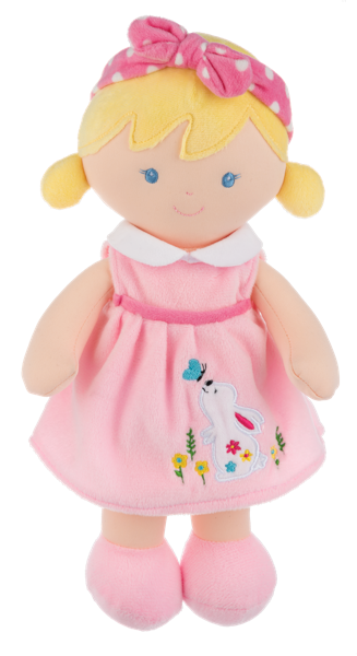 Lilly baby doll blonde standing by GANZ