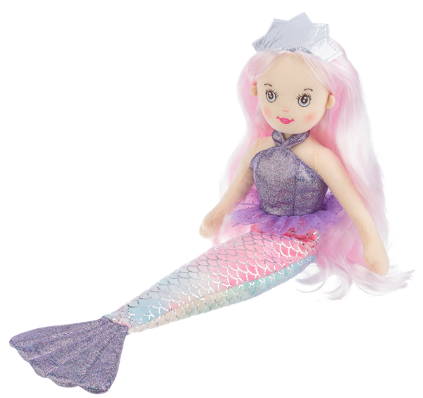 Shimmer mermaid doll Seaphina 18" sitting by GANZ