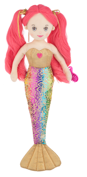 Shimmer mermaid doll Tallulah full view by GANZ