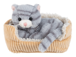 Snuggle Snooze kitten gray tabby by GANZ