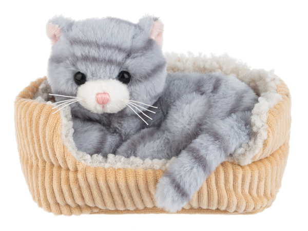 Snuggle Snooze kitten gray tabby by GANZ