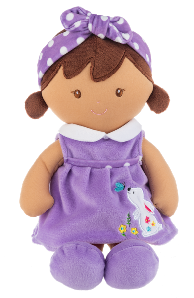 Baby Tulip doll sitting purple by GANZ