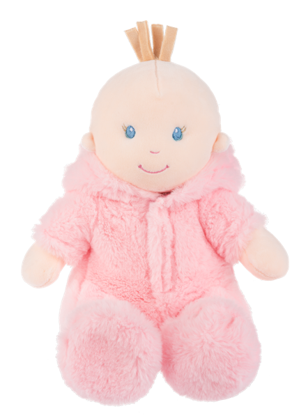 Beary Cute baby doll pink hood down by GANZ