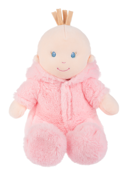 Beary Cute baby doll pink hood down by GANZ