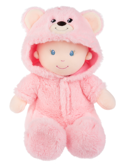 Beary Cute baby doll pink by GANZ